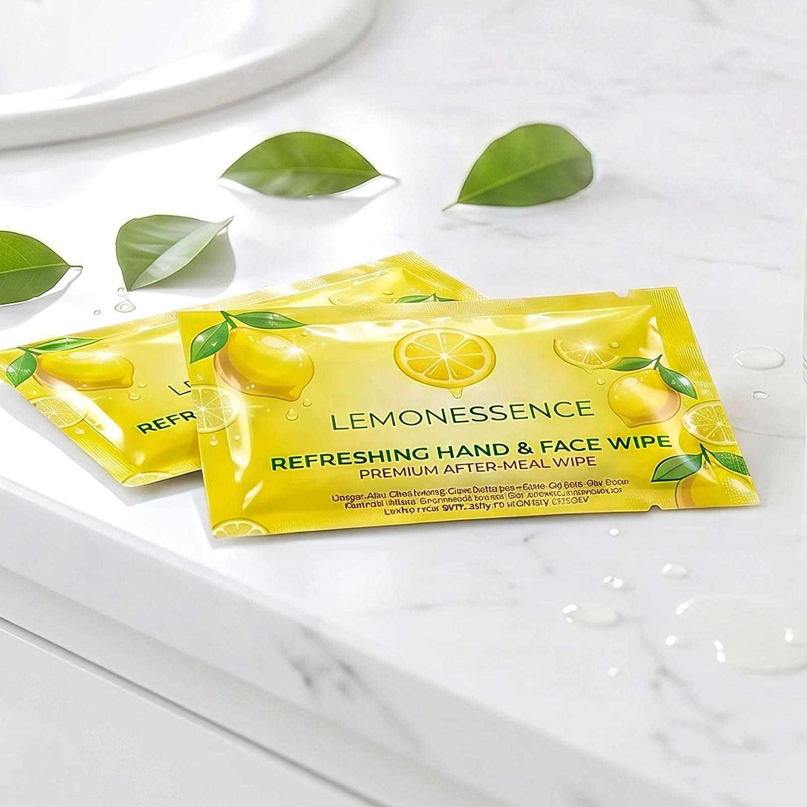 Custom Printed Wet Wipes - 100 x 60 mm - Triplex