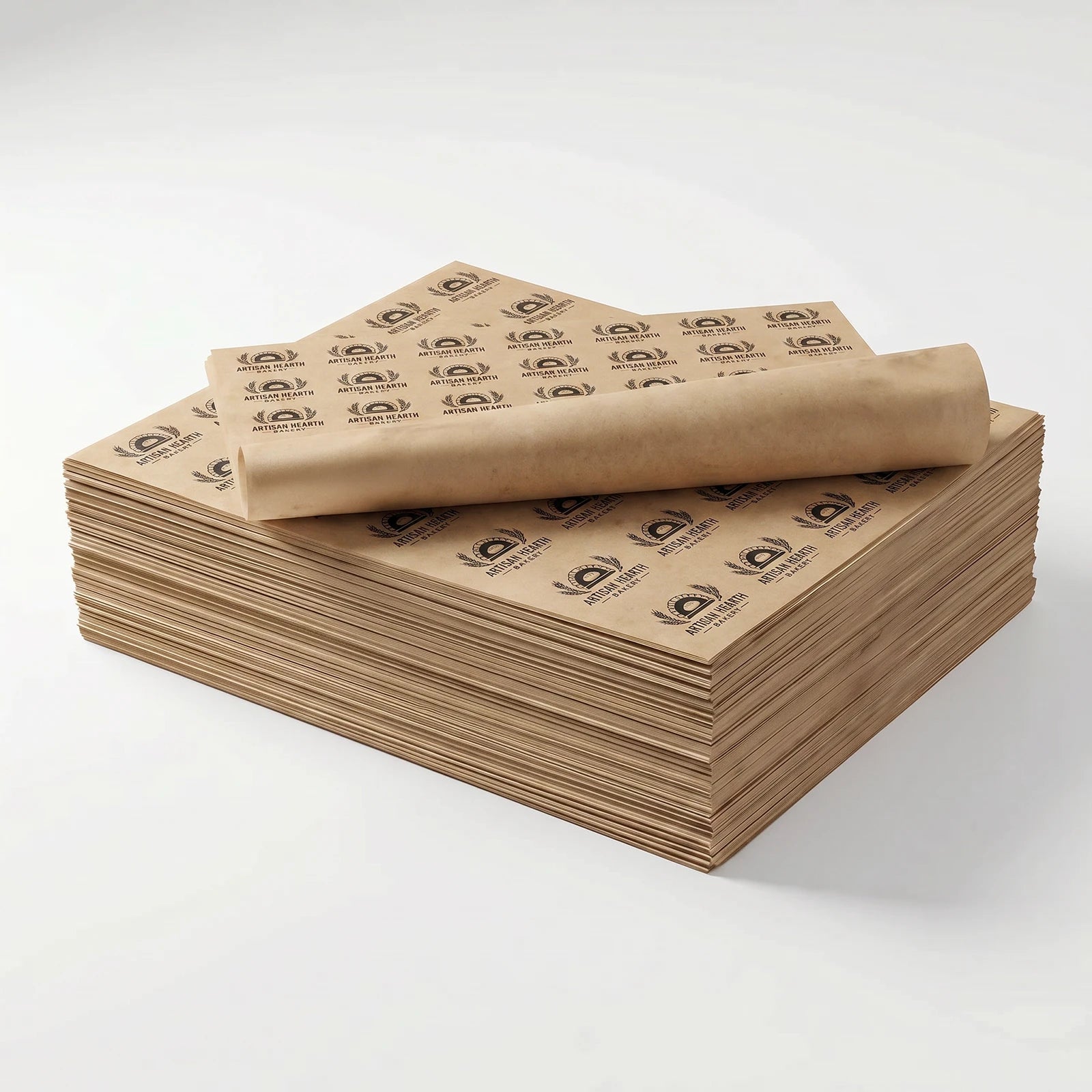 Wholesale Greaseproof Paper - Brown - 1 Colour Custom Printing