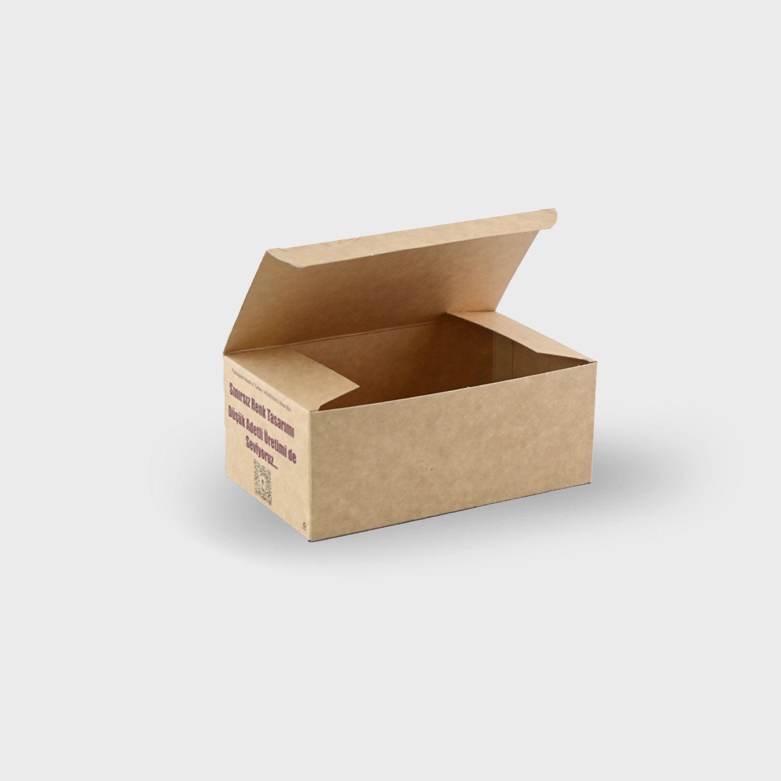 Custom Printed Food Boxes - Lock Bottom - Foldable - Kraft