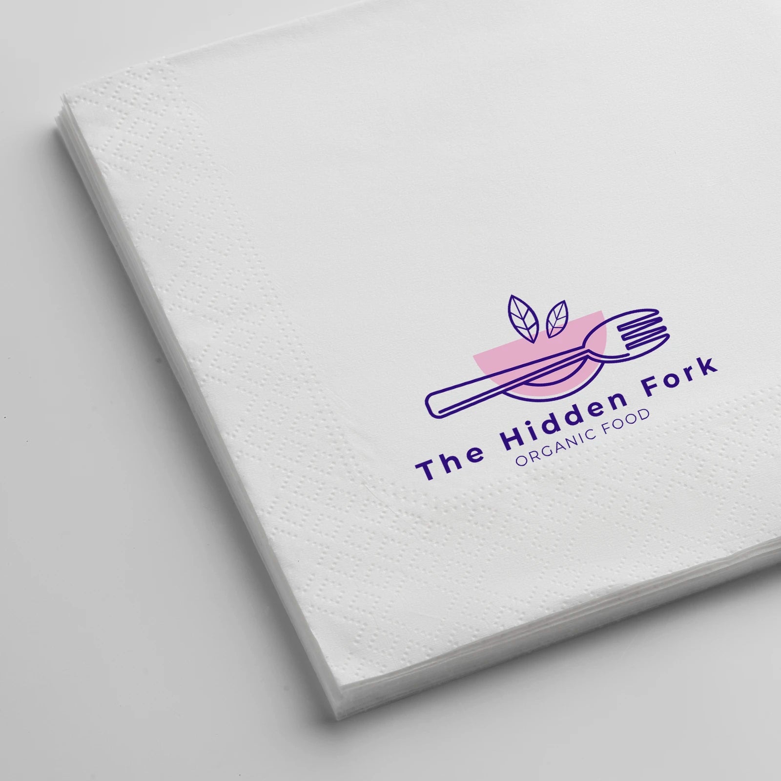 25 x 25 cm Napkin - 2 Layer - White
