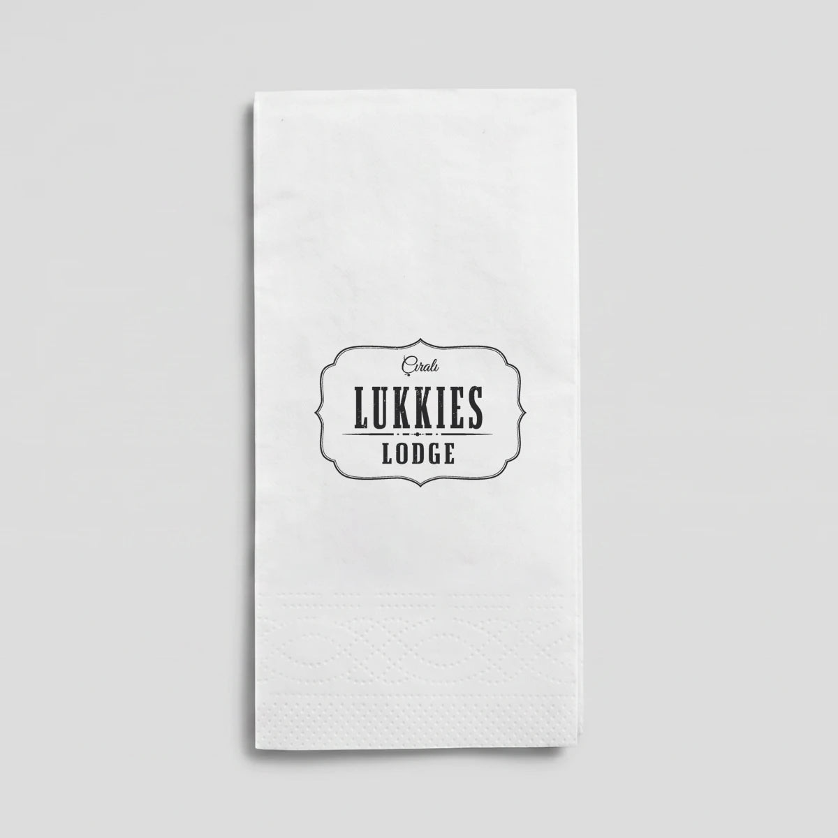 33 x 33 cm Napkin - 2 Layer - White