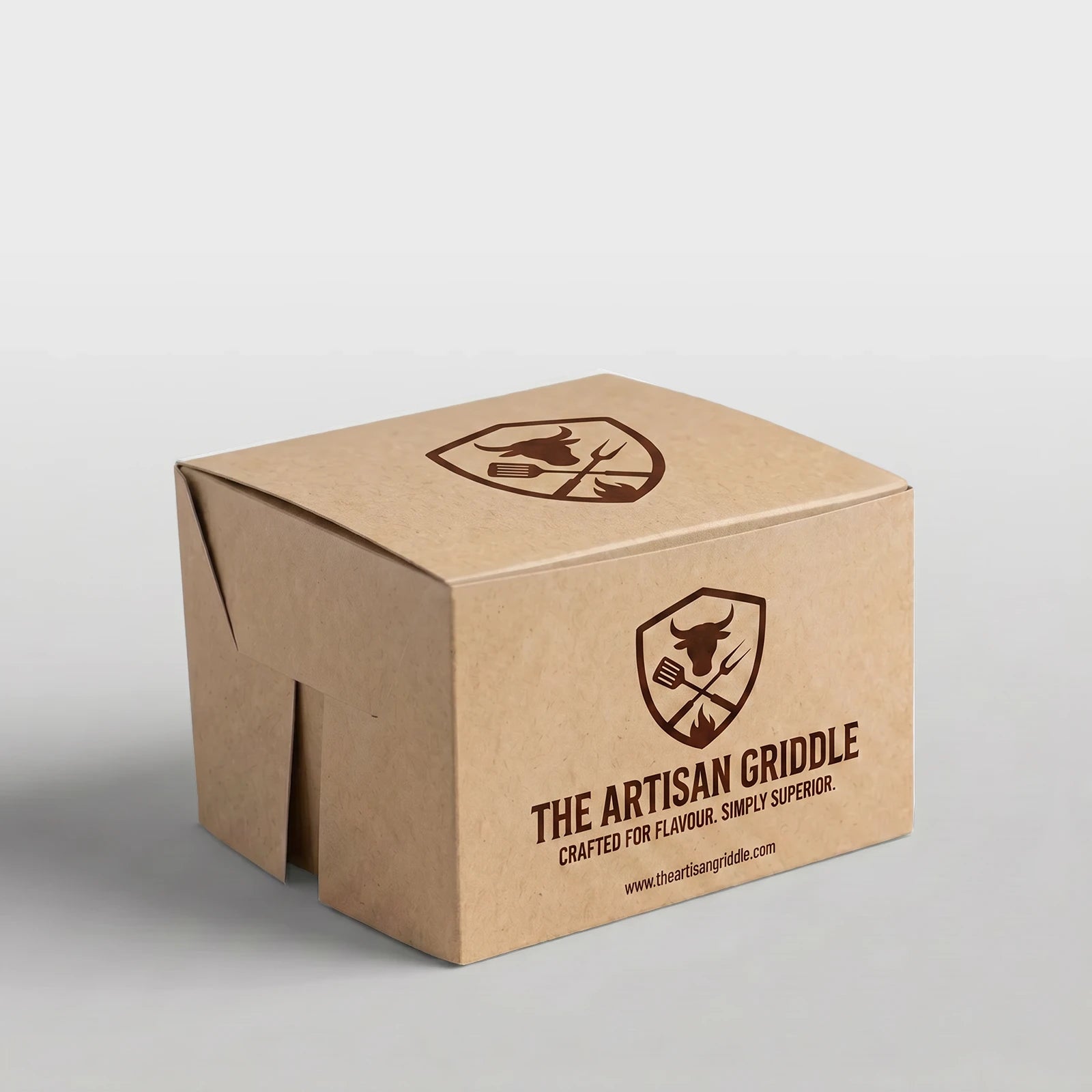 Custom Printed Burger Box - Easy Assembly - Kraft