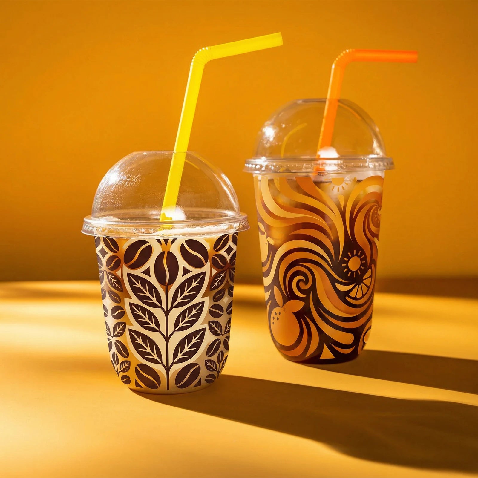 Wholesale Custom Printed Plastic Cups-Round Bottom | 1-4 Colour