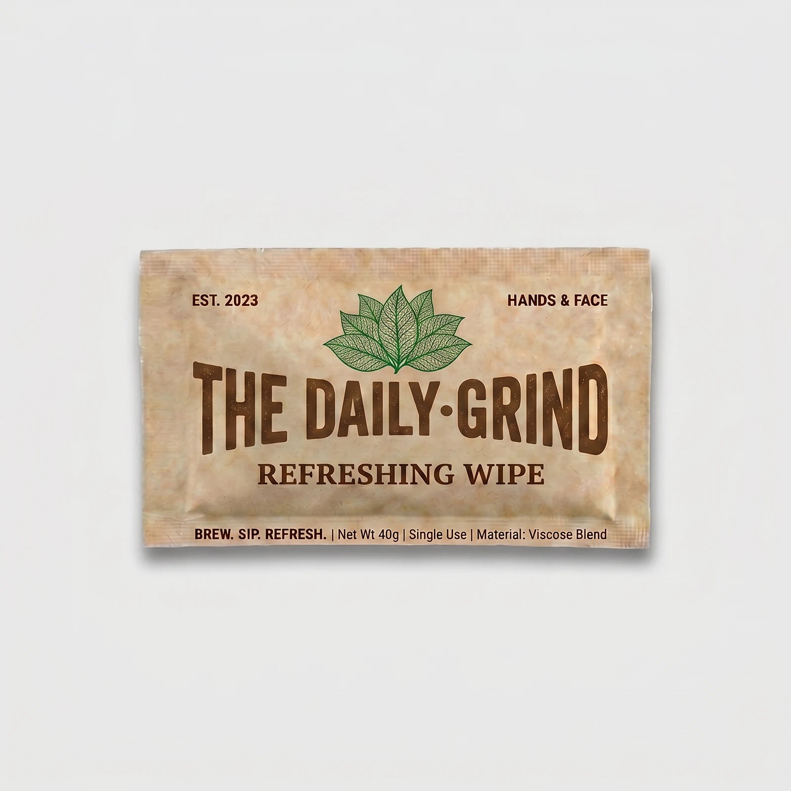 Custom Printed Wet Wipes - 120 x 70 mm - Kraft