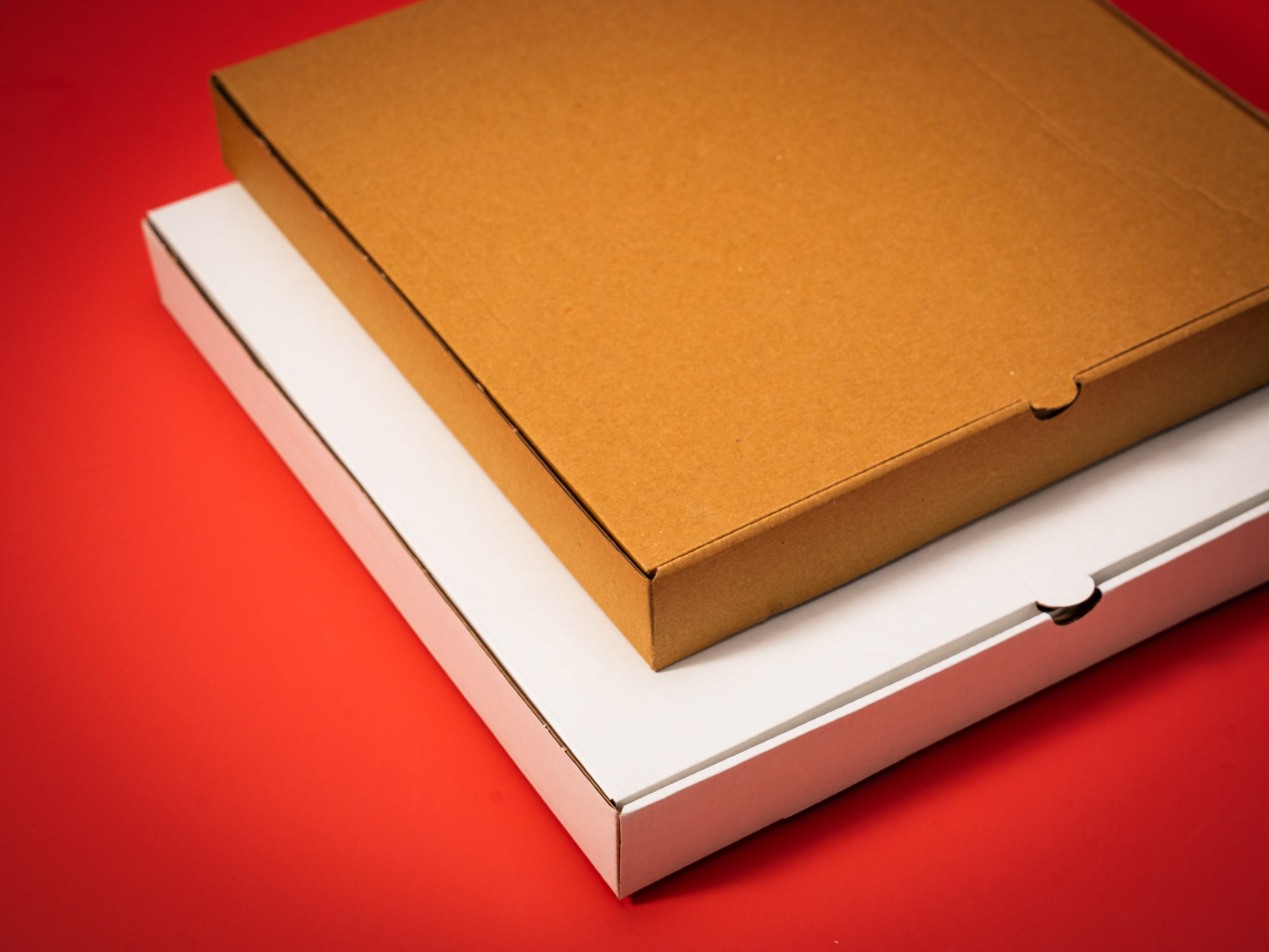Custom Pizza Boxes - Digital Print - White