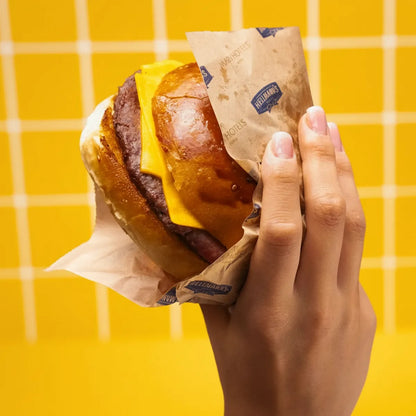 Printed Burger Bag - Kraft