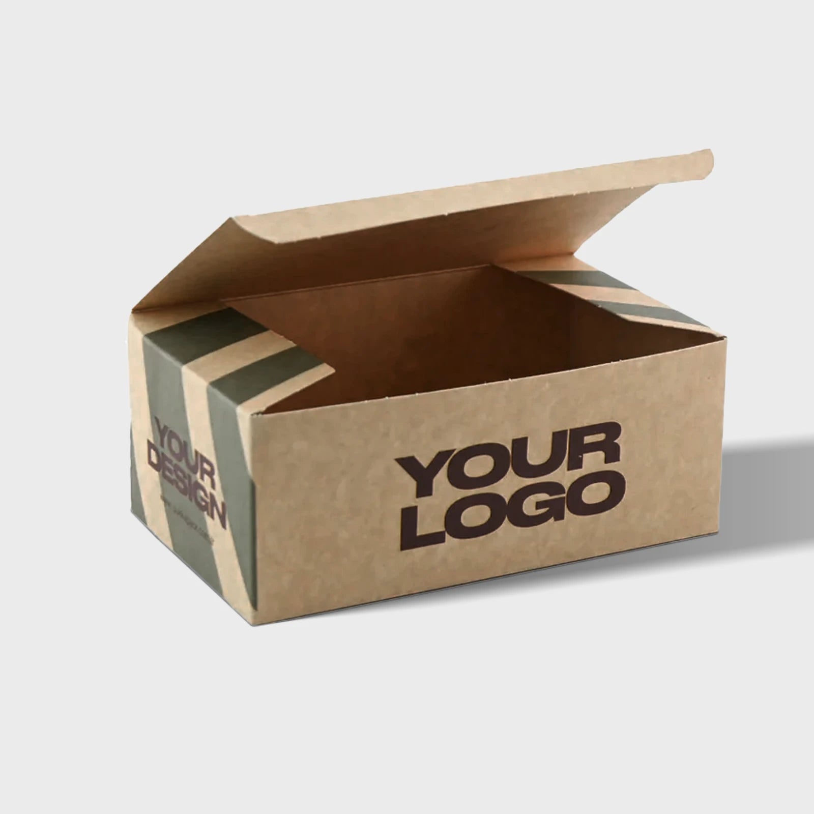 Custom Printed Kraft Lock-Bottom Food Boxes | Sturdy Takeaway Packaging