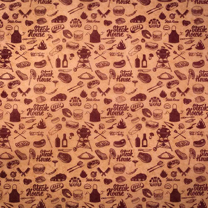 Custom Printed Wax Paper - Brown