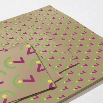 Custom Printed Wax Paper - Brown