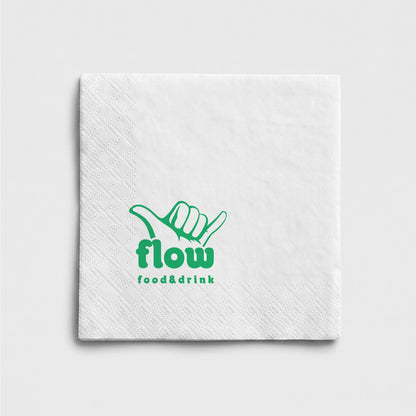 10 x 10 cm Cocktail Napkin - Airlaid