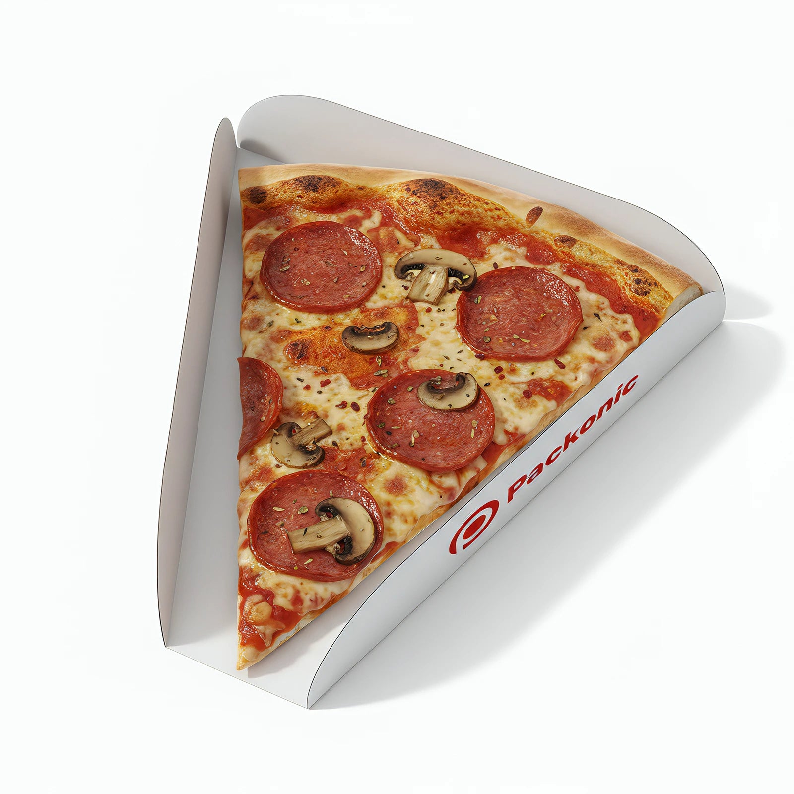 Custom Printed  Pizza Slice Tray - White