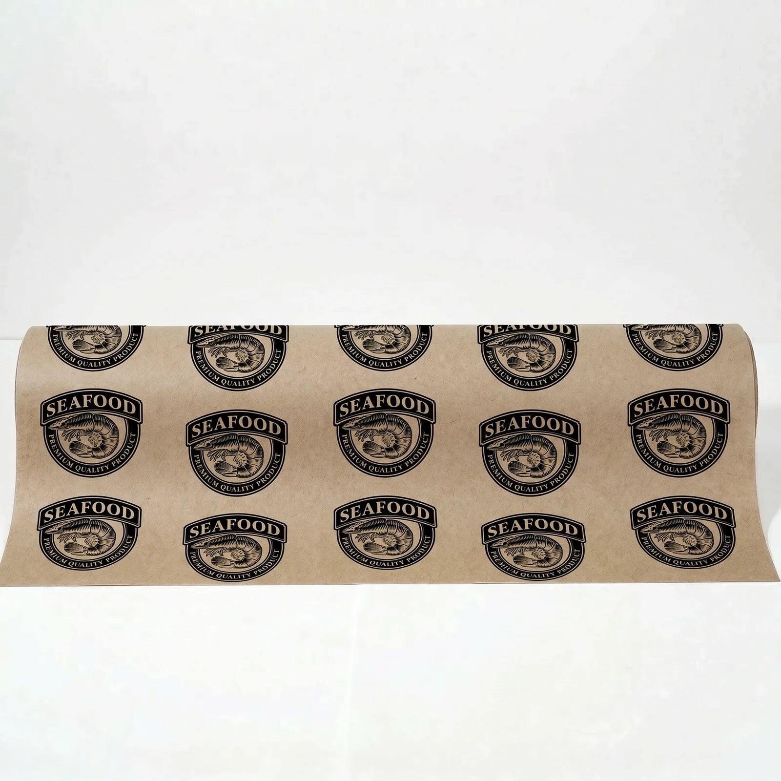Printed Roll Greaseproof Paper - Brown - 1 Colour Custom Printing